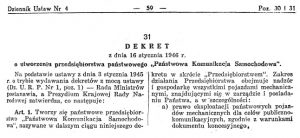 Dekret z dnia 16 stycznia 1946 r.